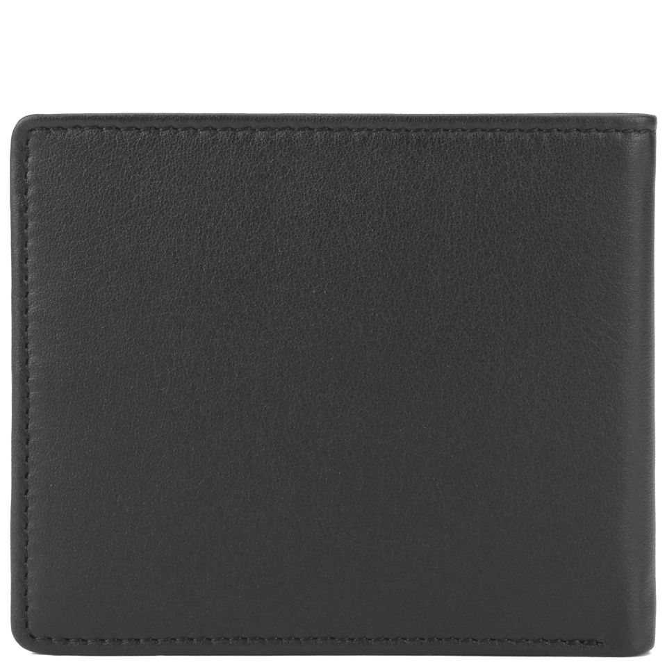 Calvin Klein Men's Leather Rail Slimfold Wallet - Black