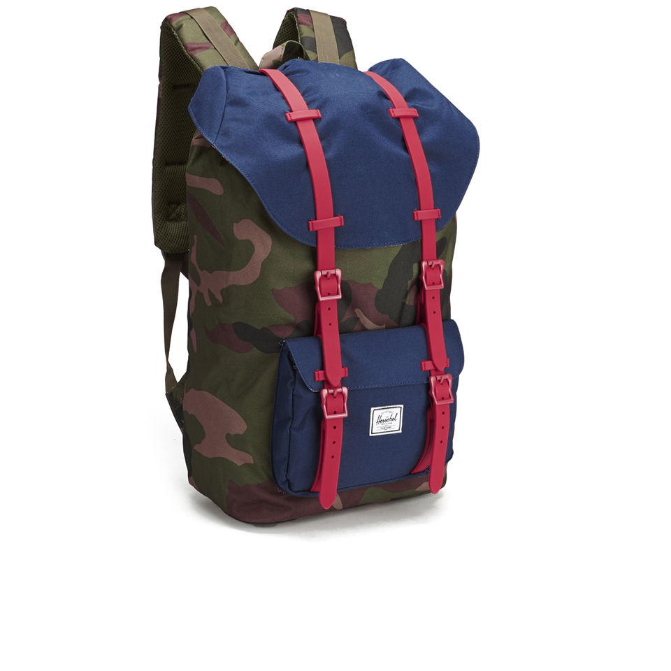 Herschel Supply Co. Little America Backpack - Woddland/Navy/Red Rubber