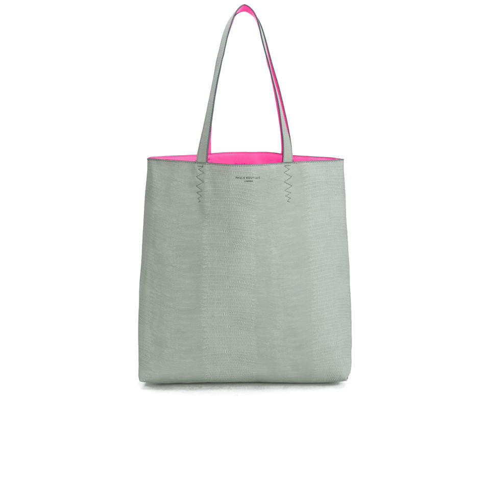 Paul's Boutique Amelie Block Colour Tote Bag - Grey Snake