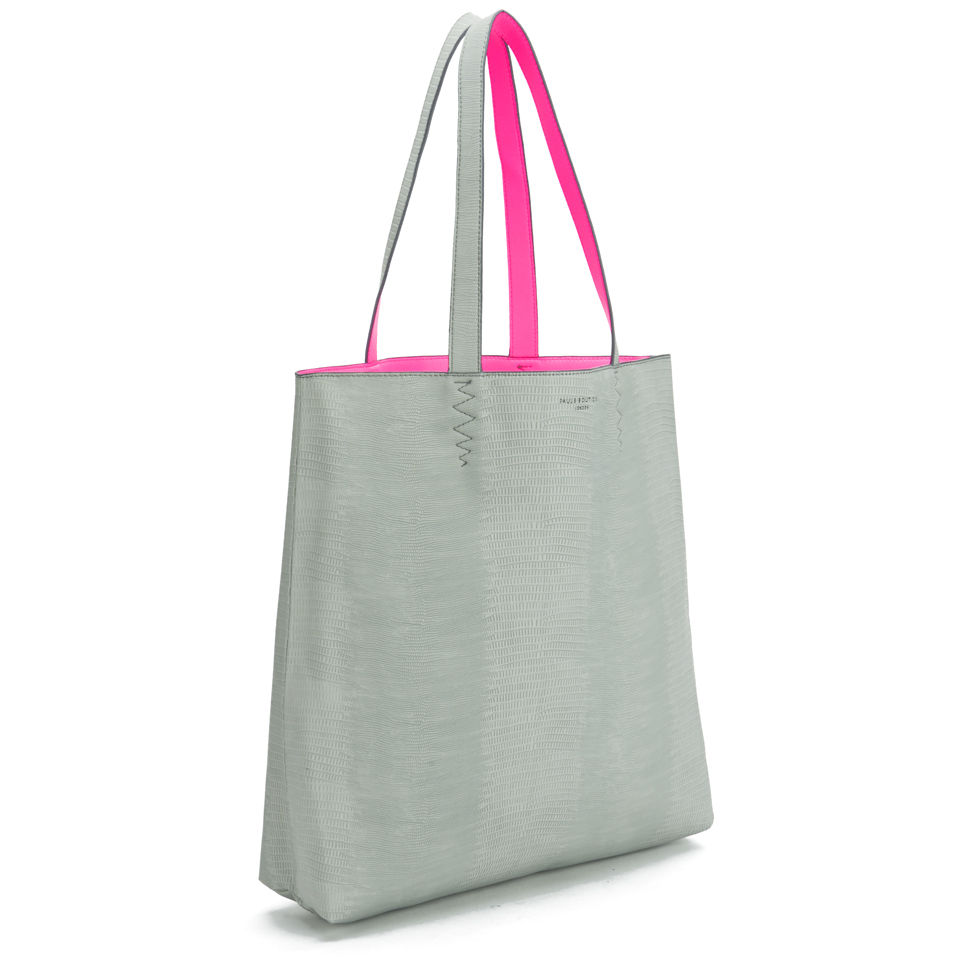 Paul's Boutique Amelie Block Colour Tote Bag - Grey Snake