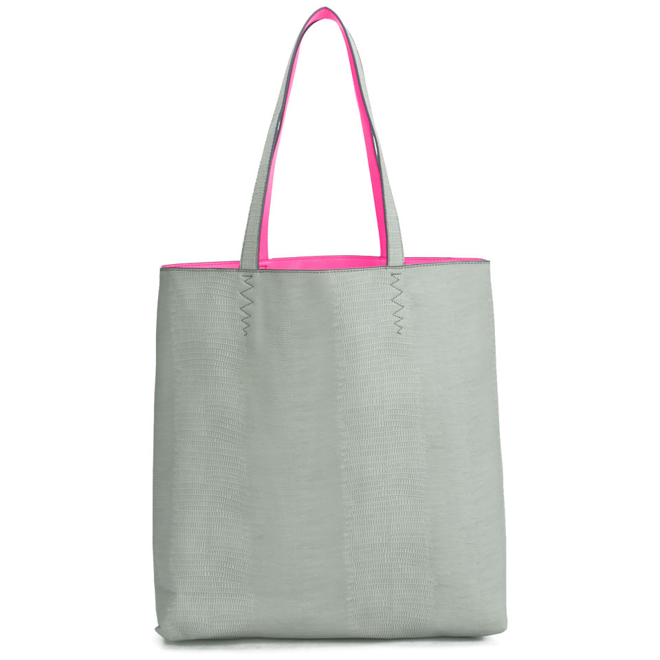 Paul's Boutique Amelie Block Colour Tote Bag - Grey Snake