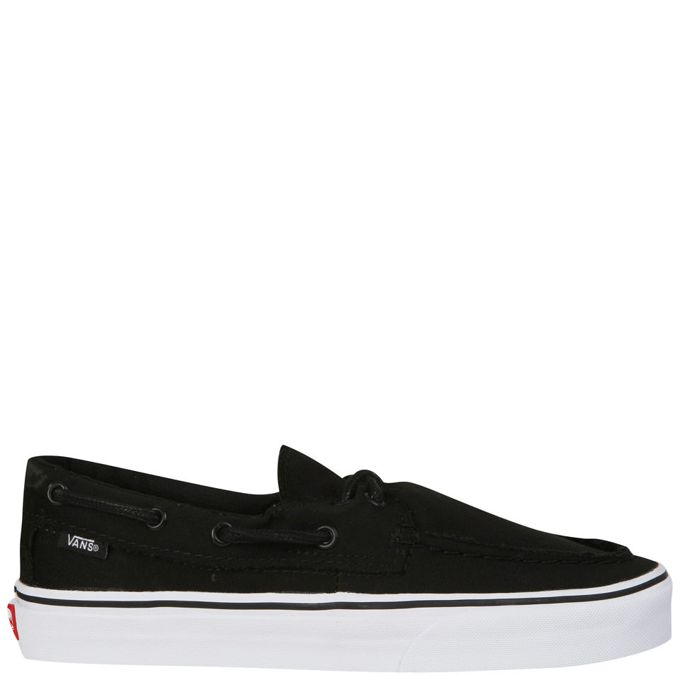 Vans Zapato Del Barco Canvas Deck Shoes Black True White Allsole