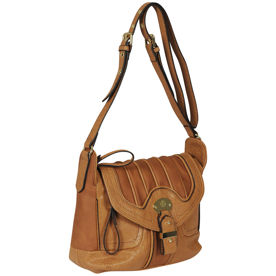 Mischa Barton Jersey Large Cross Body bag - Tan