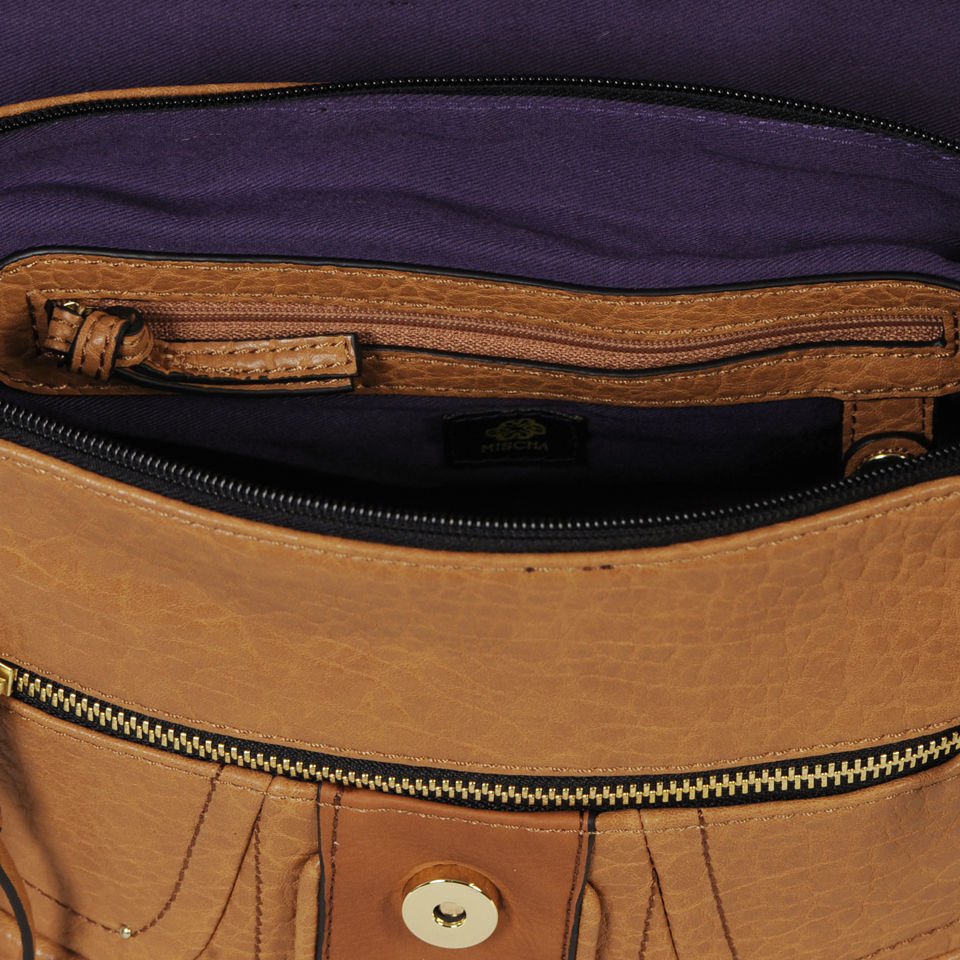 Mischa Barton Jersey Large Cross Body bag - Tan