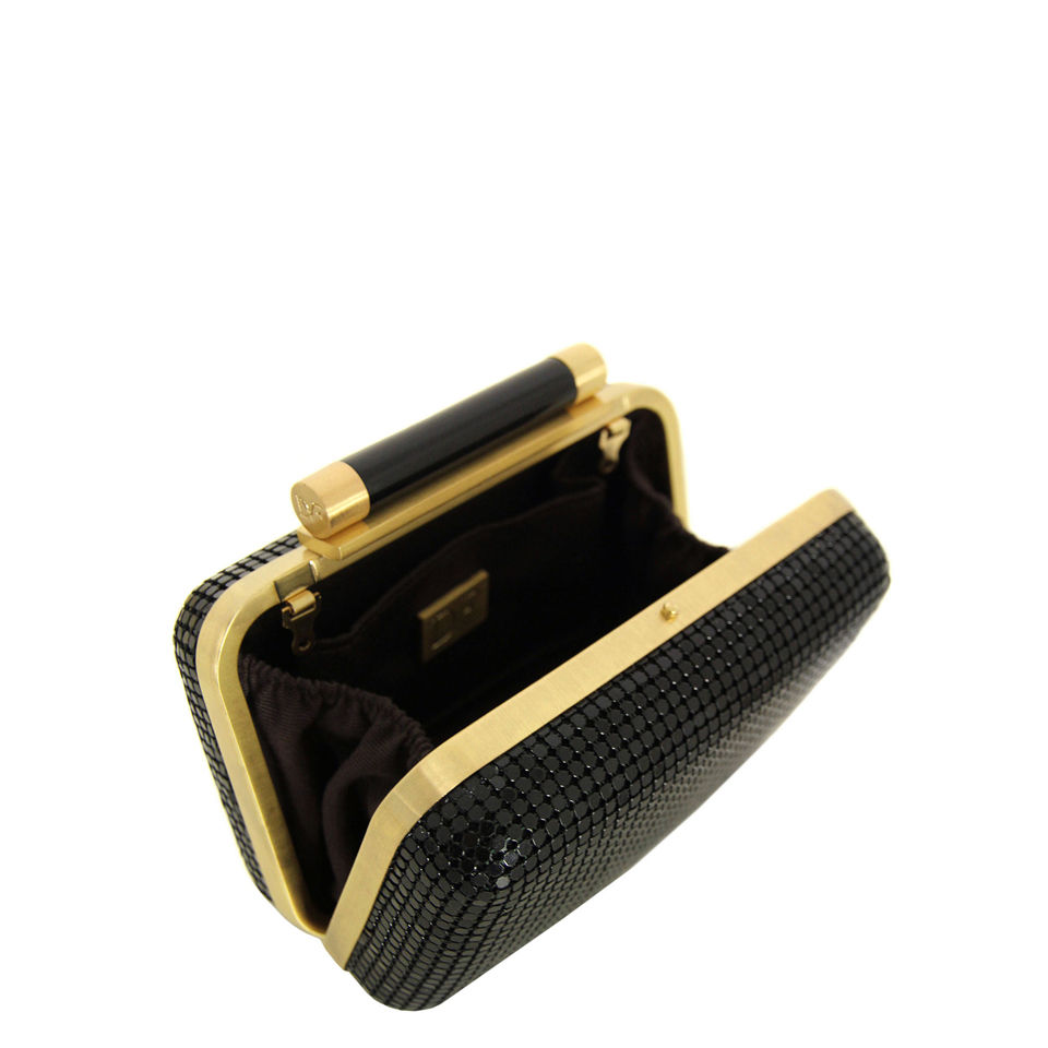 Diane von Furstenberg Lytton Small Embossed Python Clutch