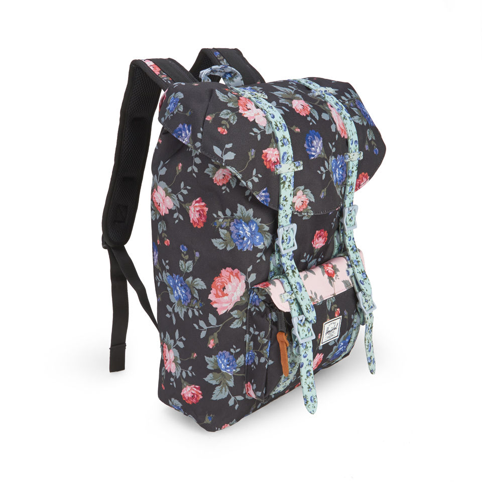 Herschel Supply Co. Little America Mid-Volume Backpack - Black Floral