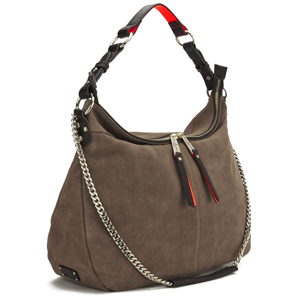 Paul's Boutique Alexa Slouchy Suede Tote Bag - Tan