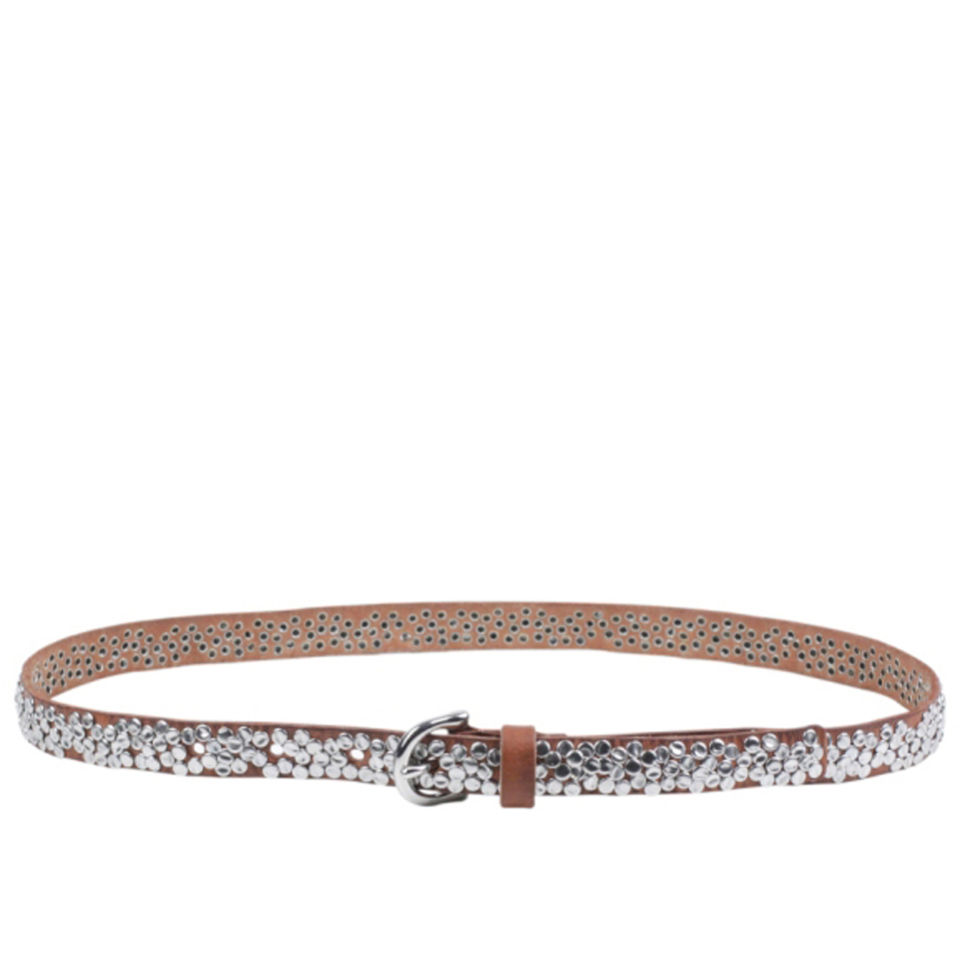 Markberg Rachel Leather Studded Belt - Dijon