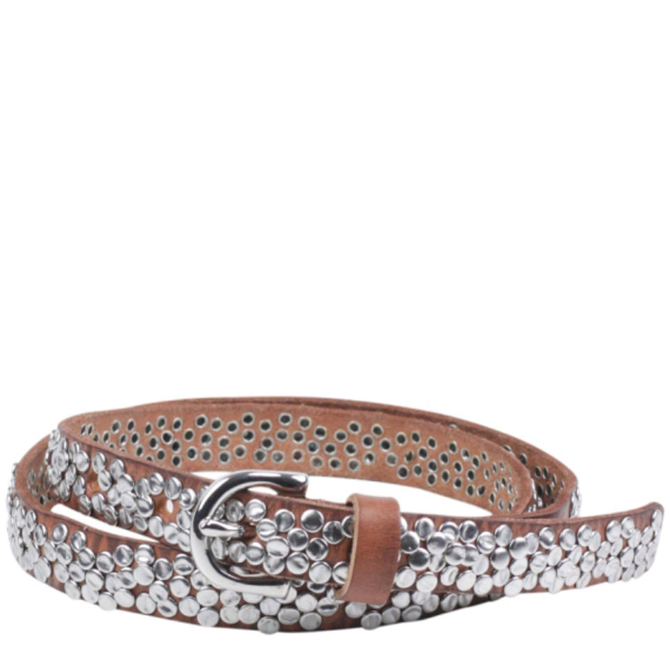 Markberg Rachel Leather Studded Belt - Dijon