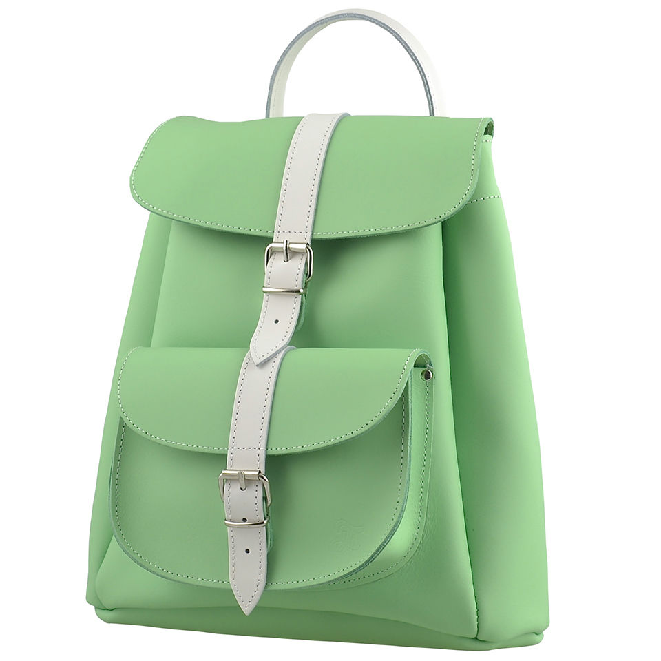 Grafea Exclusive to MyBag Women's Candy Apple Leather Rucksack - Mint