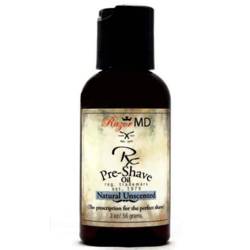 Razor MD Natural Unscented Pre Shave Oil (56ml)