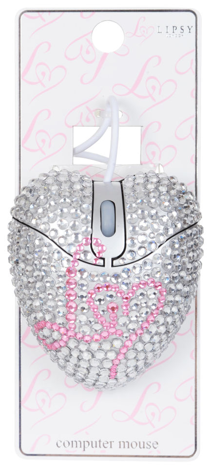 Lipsy Logo Bling Heart Mouse 