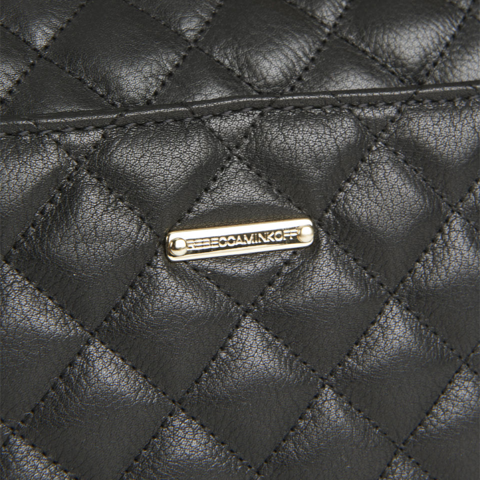 Rebecca Minkoff Quilted Affair Chain Strap Leather Cross Body Bag - Black