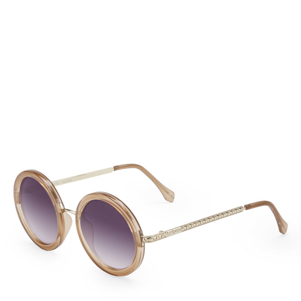 Le Specs Women's Ziggy Round Sunglasses - Spice/Gold