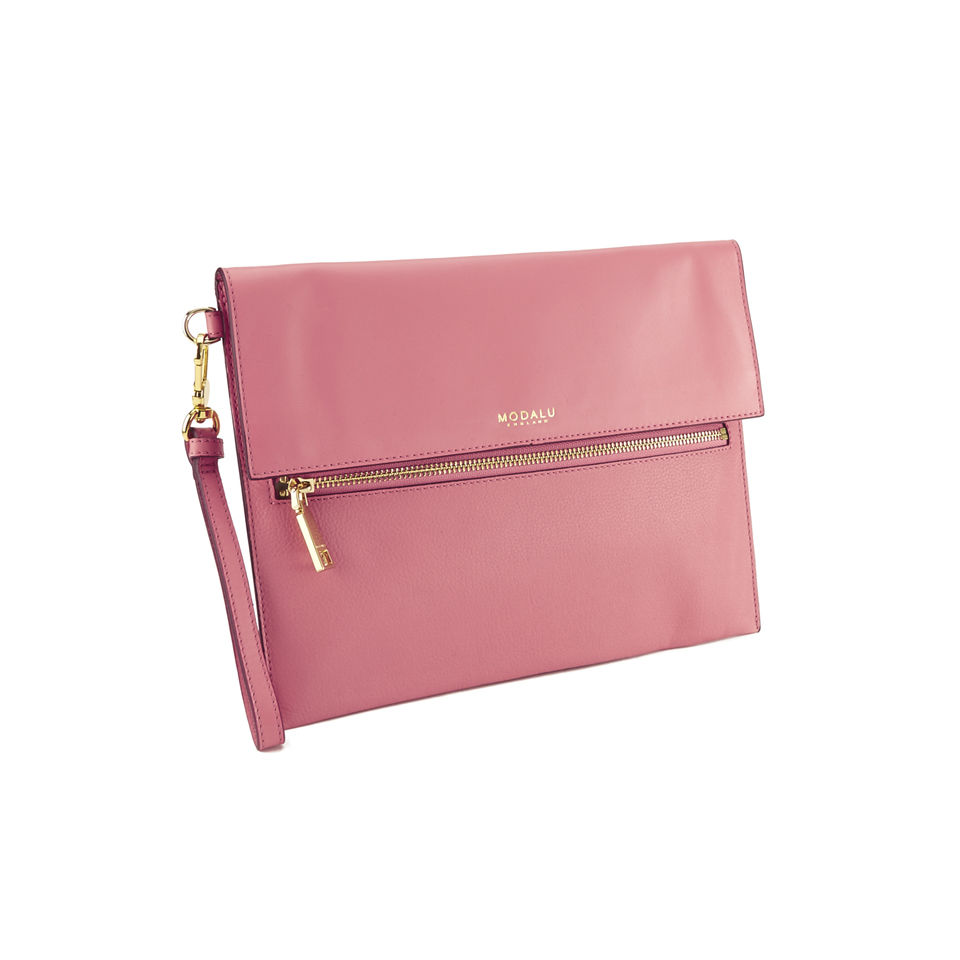 Modalu Women's Erin Clutch Bag - Geranium Pink