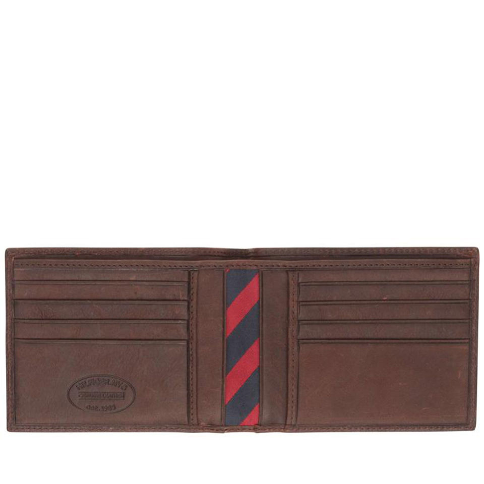 Tommy Hilfiger Men's Johnson Leather Wallet - Dark Brown