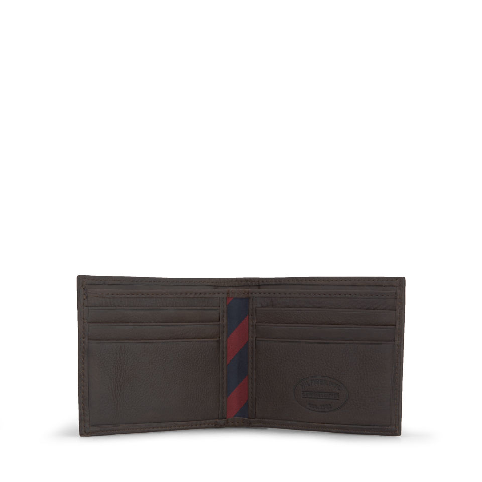 Tommy Hilfiger Men's Johnson Leather Mini Credit Card Wallet - Brown