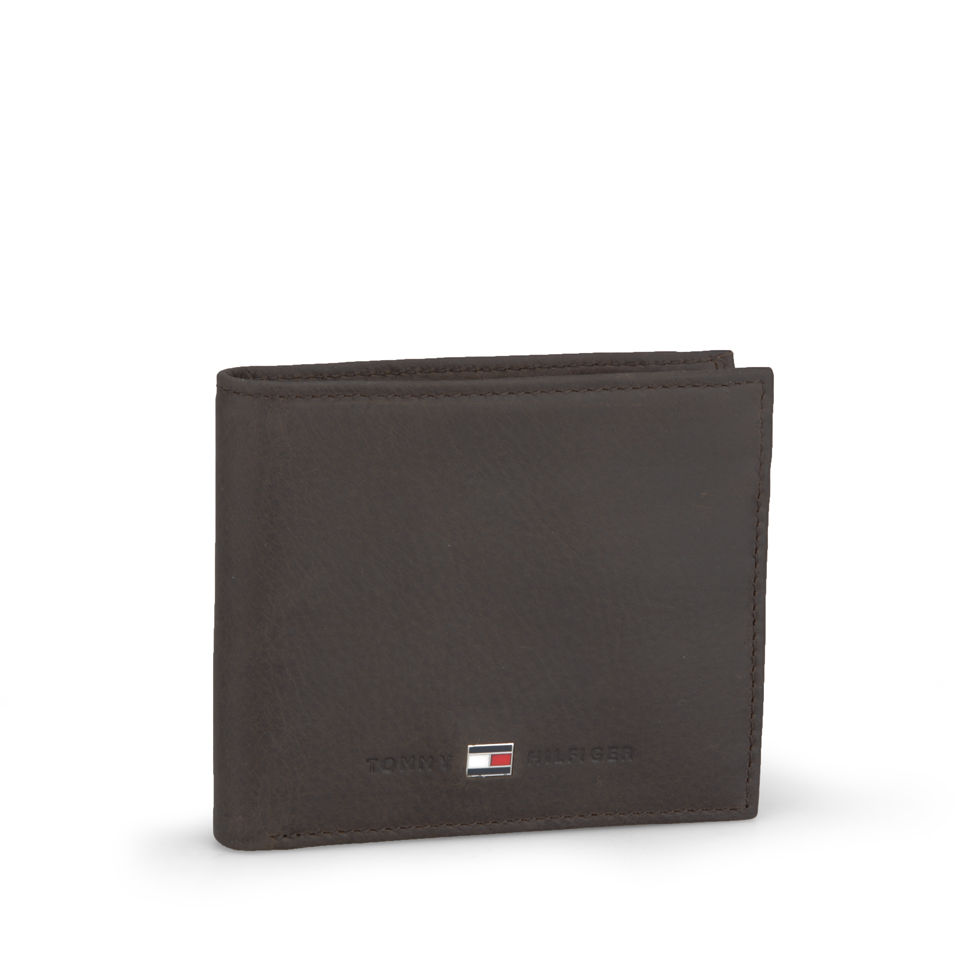 Tommy Hilfiger Men's Johnson Leather Mini Credit Card Wallet - Brown
