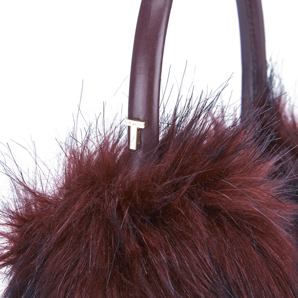 Ted Baker Faux Fur Earmuffs - Mix Red