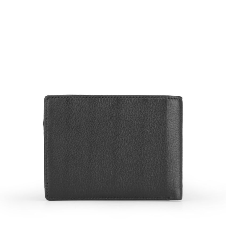 Tommy Hilfiger Men's Ridley Leather Credit Card Coin Wallet - Black