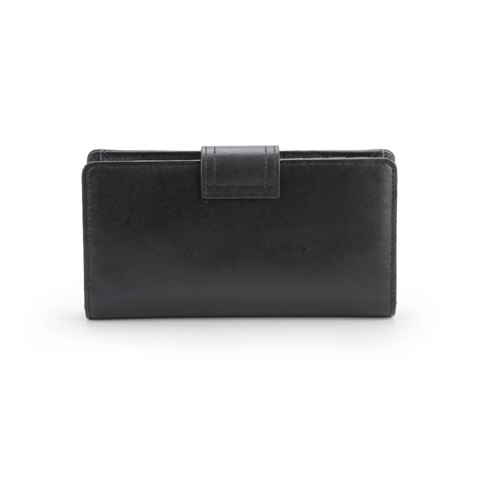 MILLY Bryant Collection Leather Continental Wallet - Black