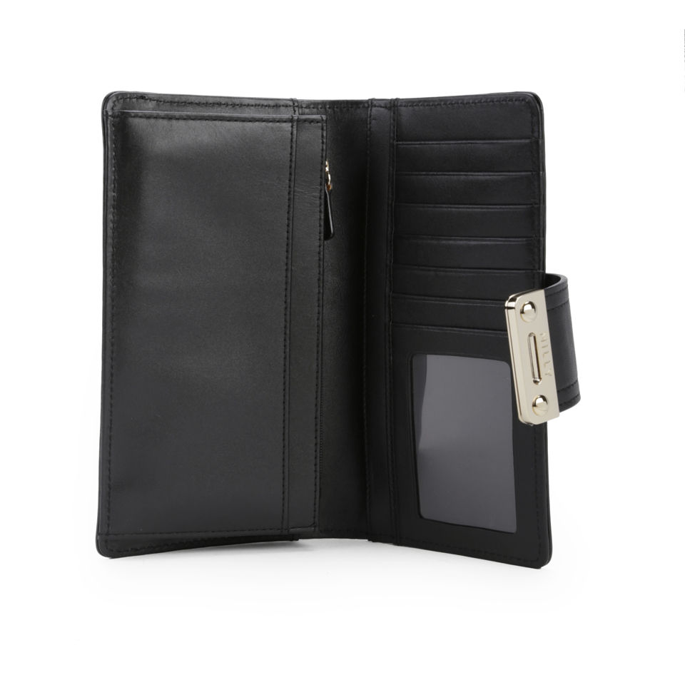 MILLY Bryant Collection Leather Continental Wallet - Black