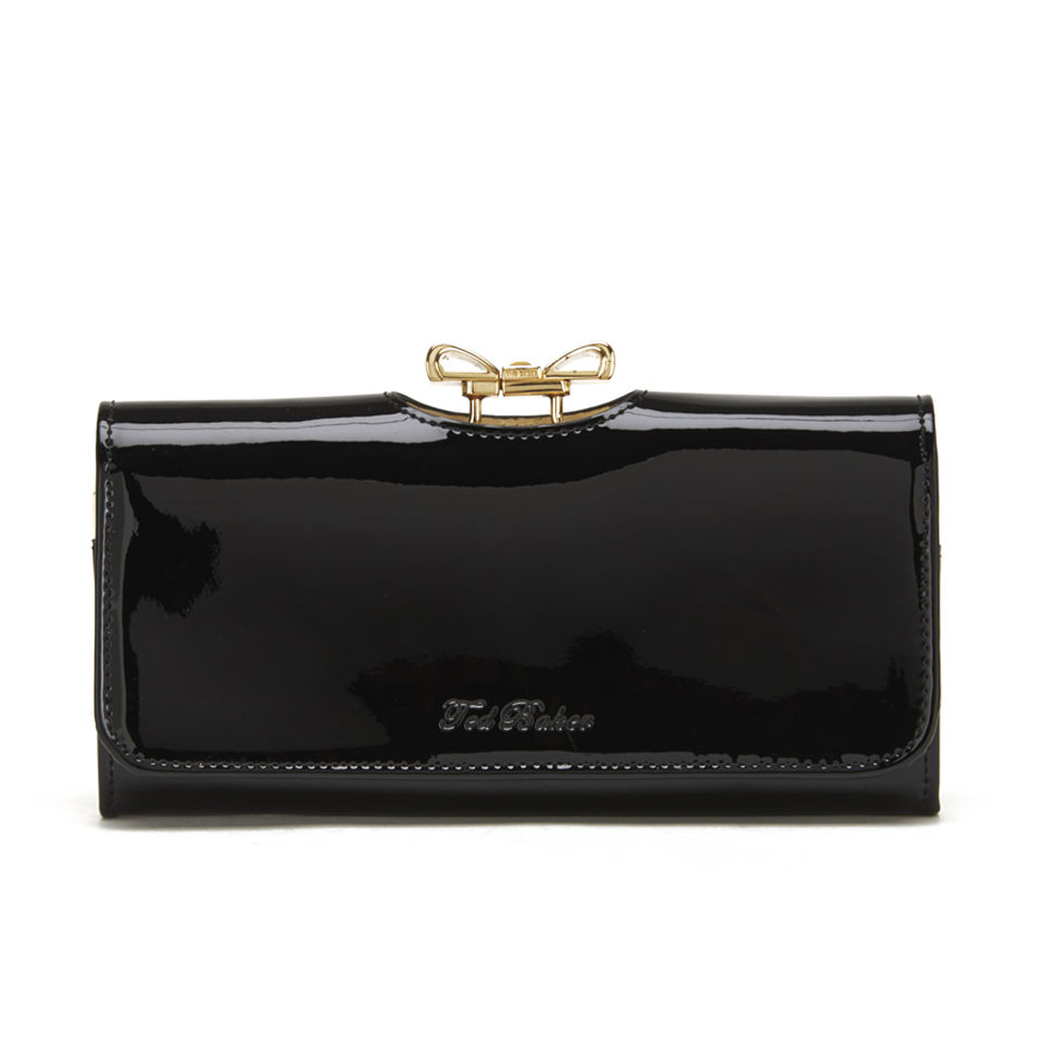 Ted Baker Women's Crystal Bow Patent Purse - Black