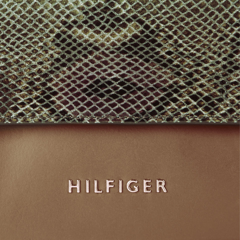 Tommy Hilfiger Women's Marcia Snake Clutch/Crossbody Bag - Summer Cognac
