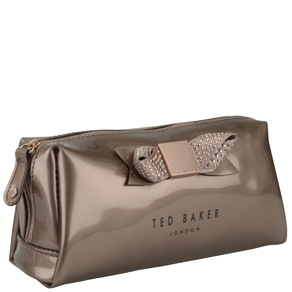 Ted Baker Women's Piksi Metallic Bow Large Washbag - Rose Gold