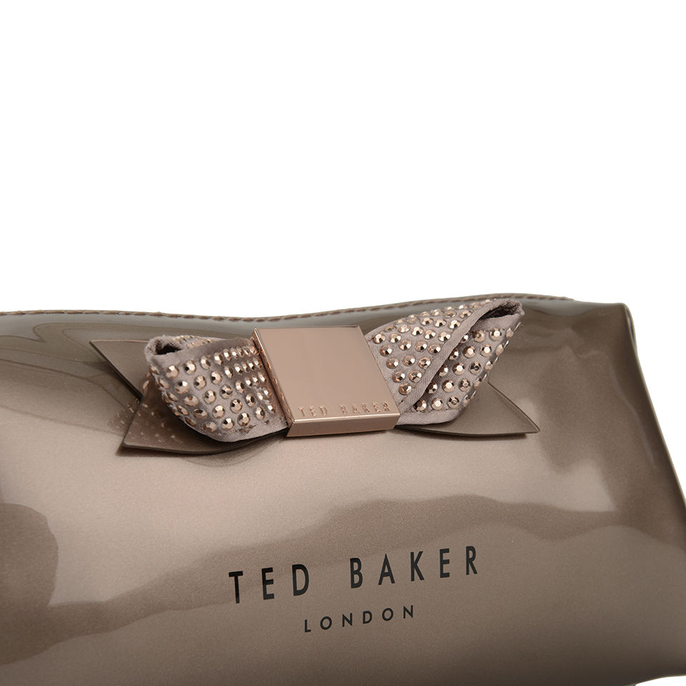 Ted Baker Women's Piksi Metallic Bow Large Washbag - Rose Gold