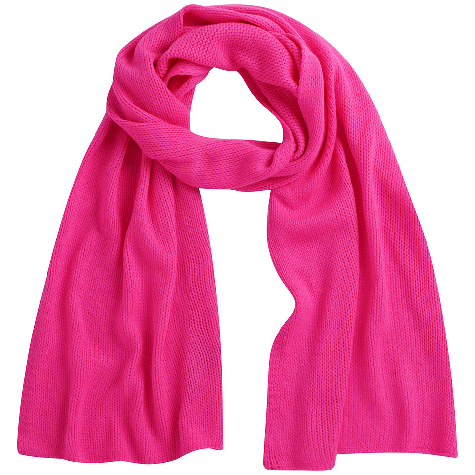 Codello Women's Winter Wonderland Neon Knitted Scarf - Pink
