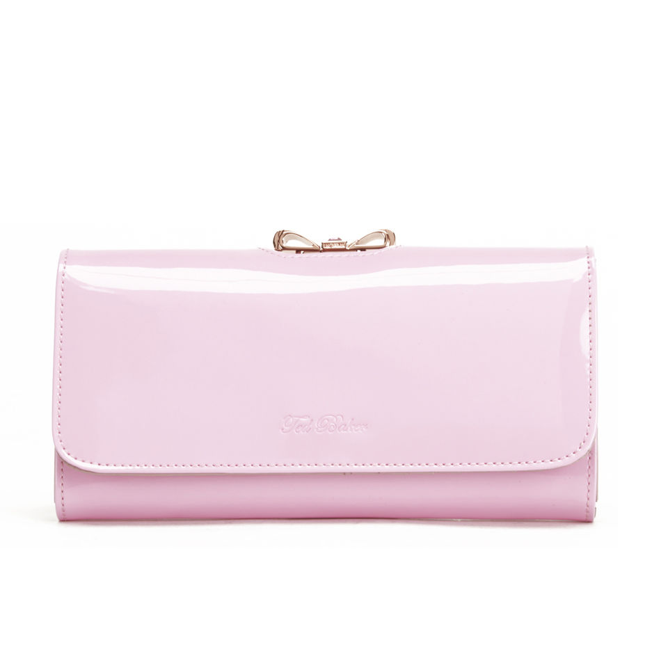 Ted Baker Women's Crystal Bow Patent Purse - Dusky Pink