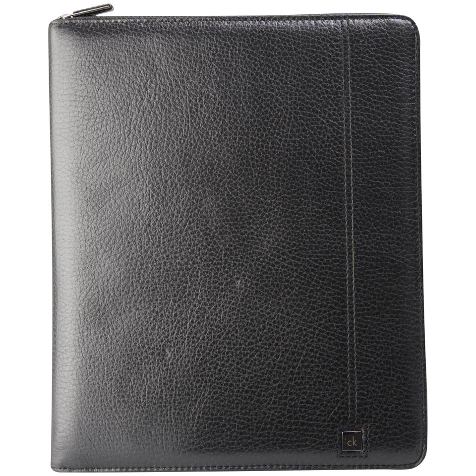 Calvin Klein Men's Philippe Pebble Leather iPad Case - Black