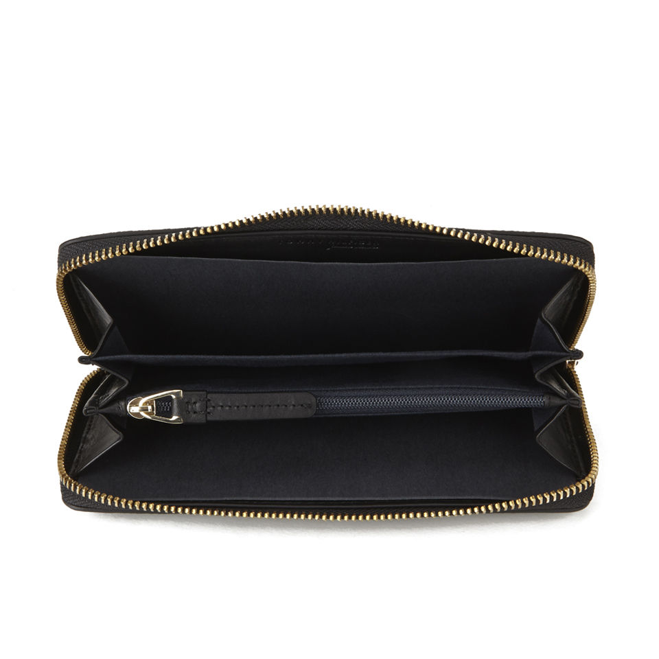 Tommy Hilfiger Women's Clara Large Zip Around Tassel Wallet - Black