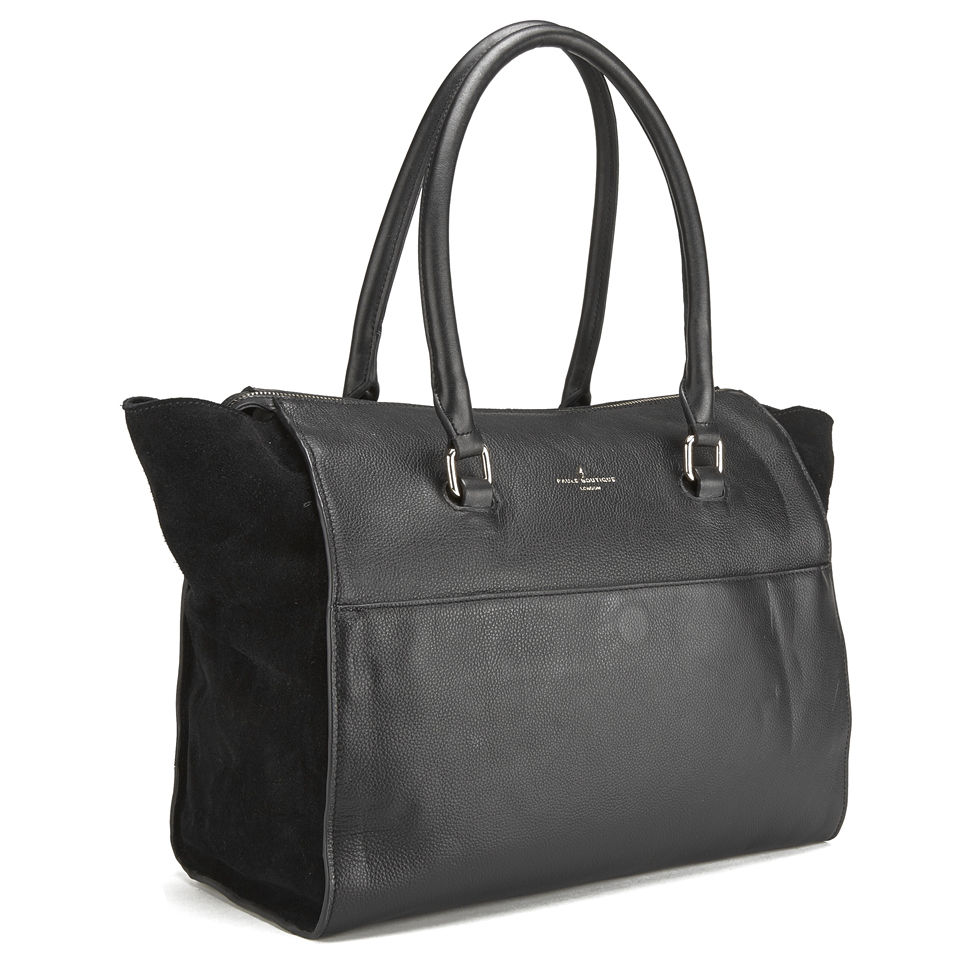 Paul's Boutique Brooke Leather Tote Bag - Black