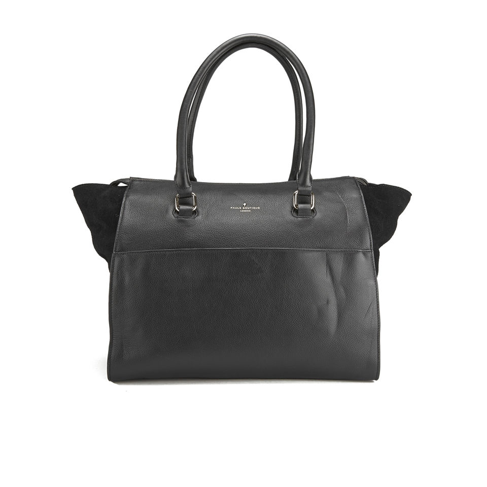 Paul's Boutique Brooke Leather Tote Bag - Black