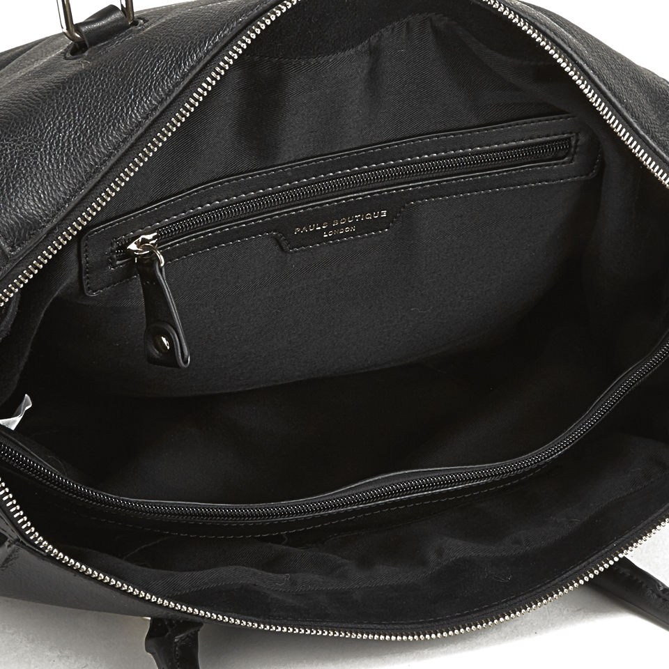 Paul's Boutique Brooke Leather Tote Bag - Black