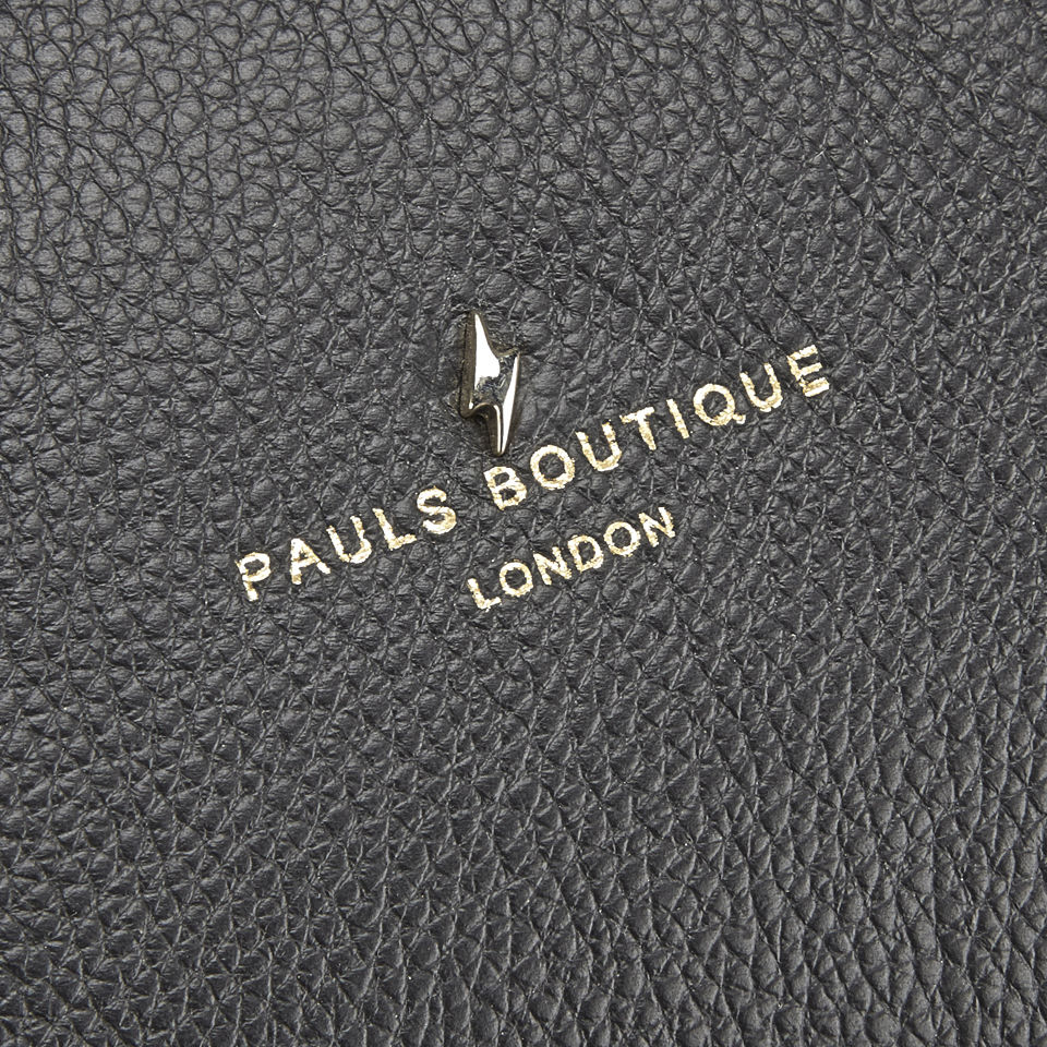 Paul's Boutique Brooke Leather Tote Bag - Black