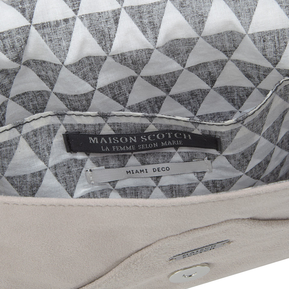 Maison Scotch Women's Leather Clutch Bag - Blush