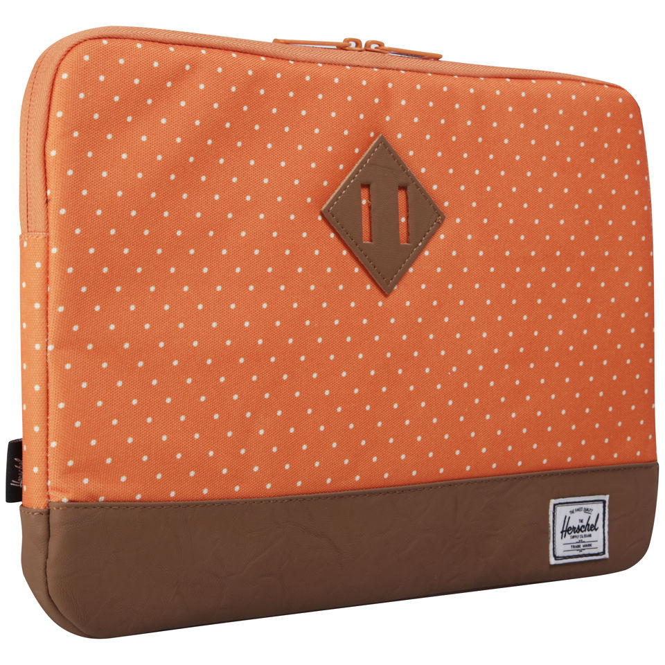 Herschel Supply Co. Heritage Macbook Air/Pro 13 Inch Sleeve - Orange Polka Dot