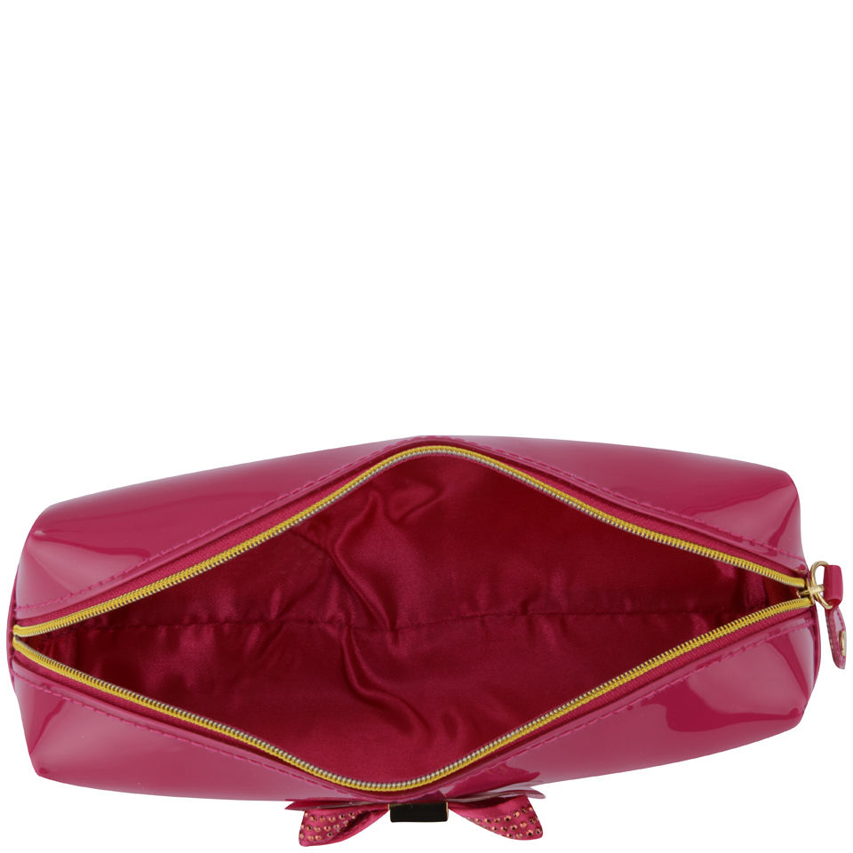 Ted Baker Women's Bahar Metallic Bow Pencil Case - Bright Pink