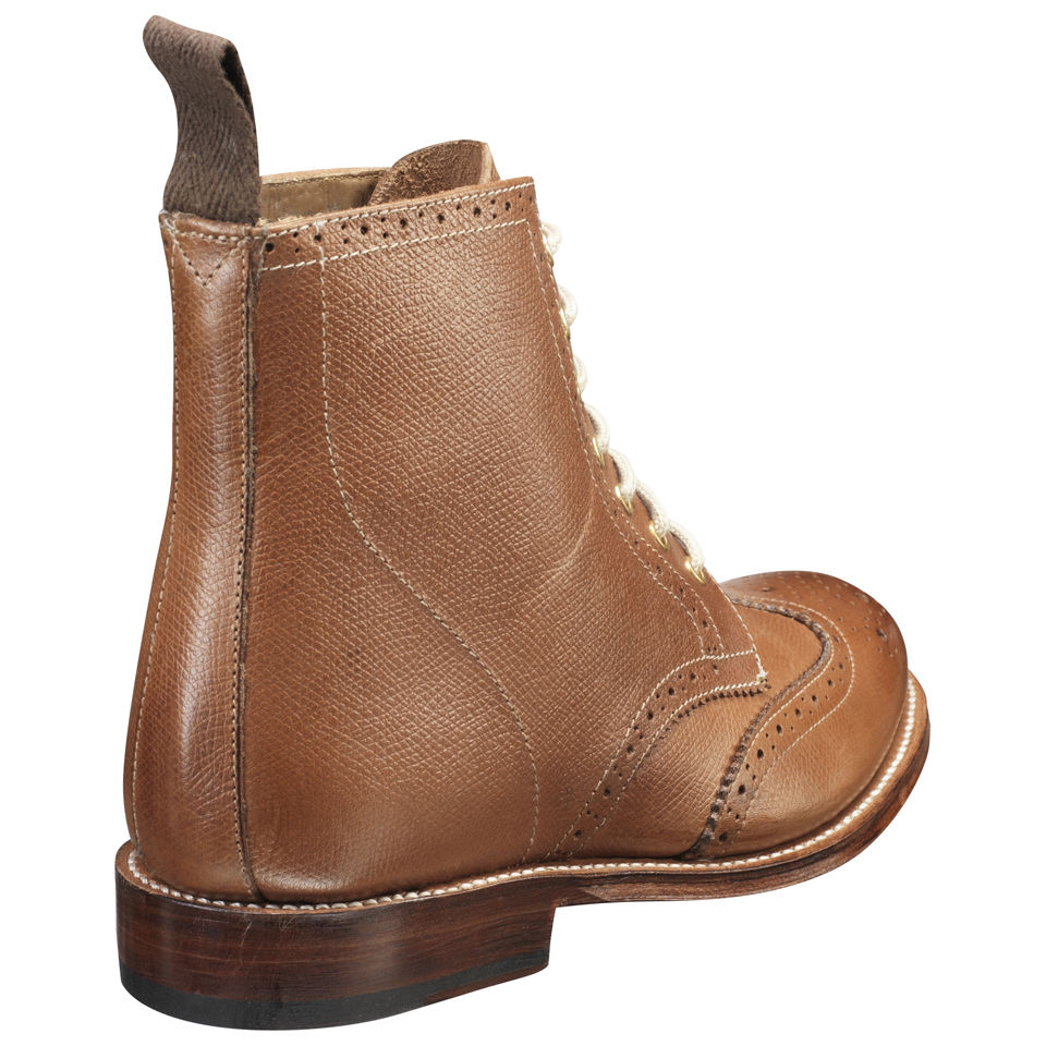 Grenson Women s Ella Brogue Boots Tan Coggles