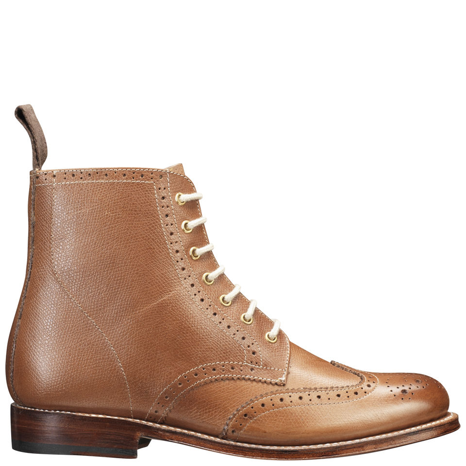 Grenson Women s Ella Brogue Boots Tan Coggles
