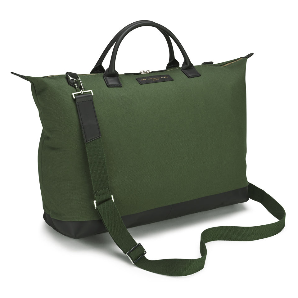 WANT LES ESSENTIELS Men s Hartsfield Weekender Tote Bag Dark Olive Black Coggles