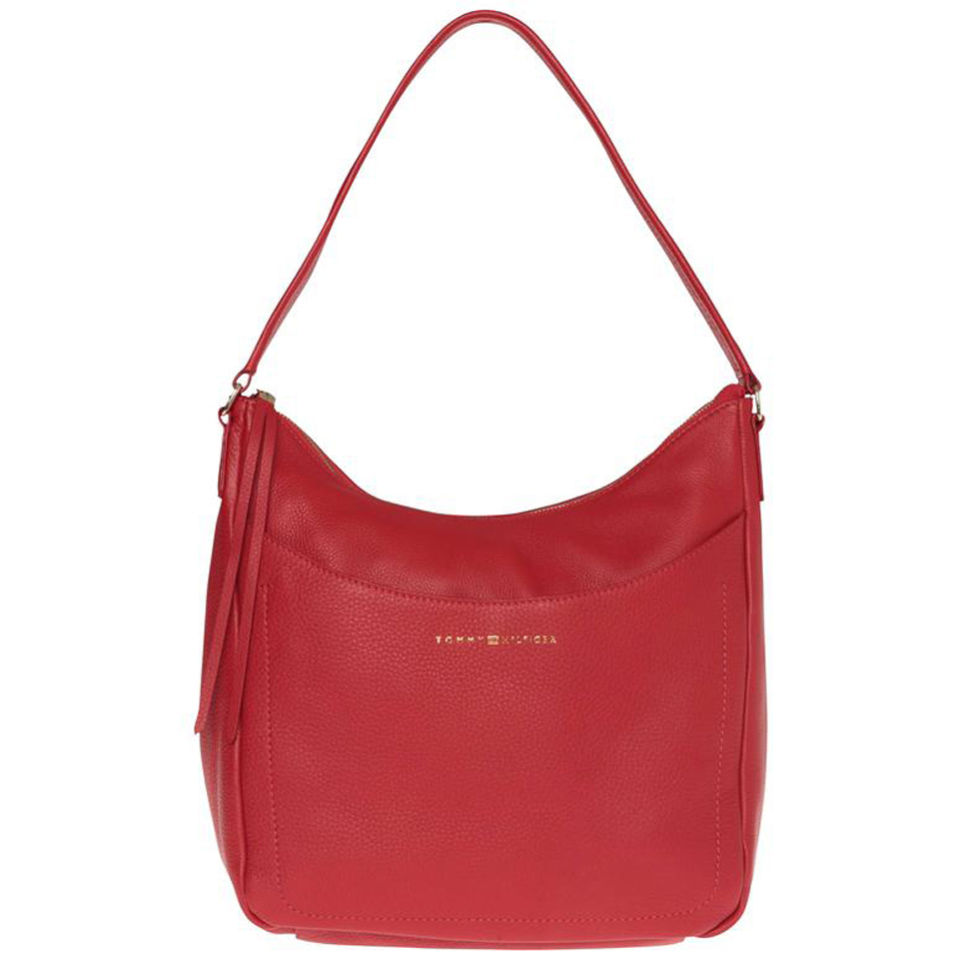 Tommy Hilfiger Women's Maggie Leather Hobo Bag - Aurora Red