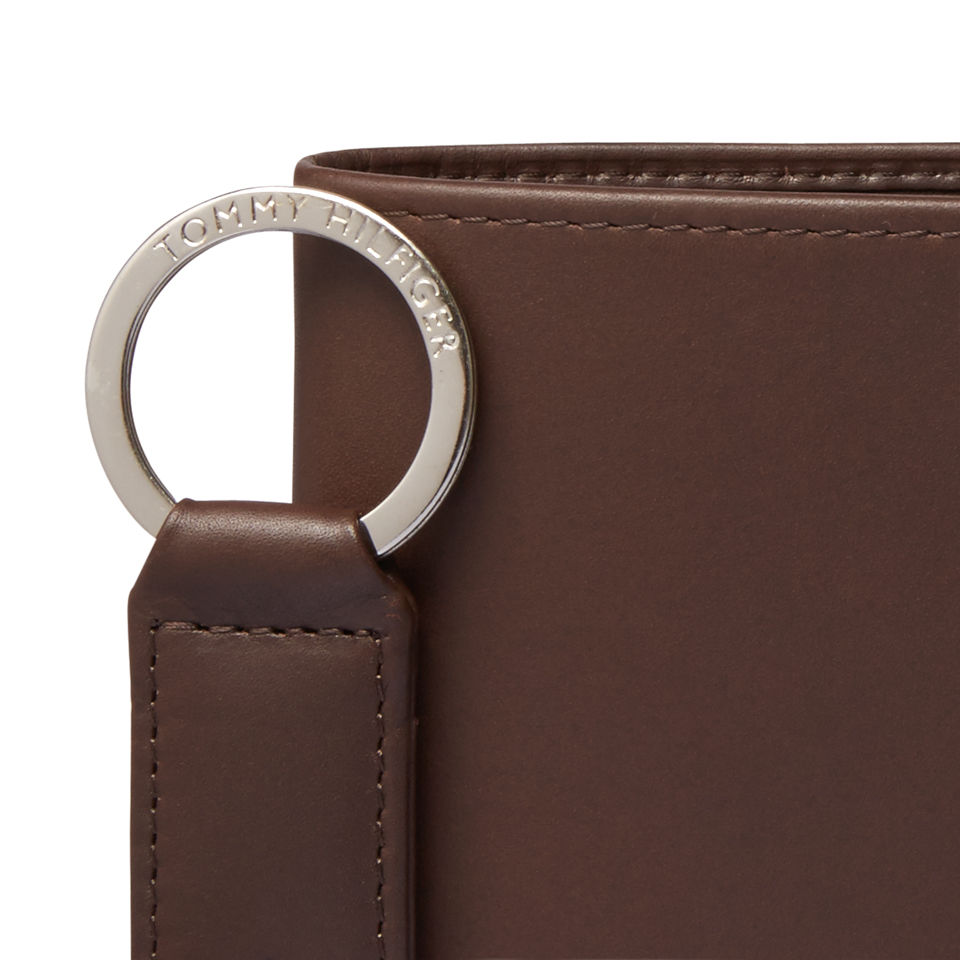 Tommy Hilfiger Men's Eton CC and Coin Pocket Leather Wallet Gift Set - Dark Brown