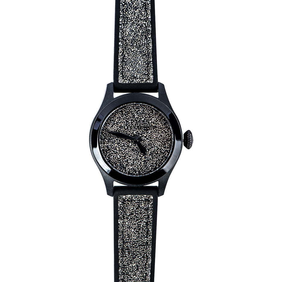 ToyWatch Glitter Swarovski Crystal Watch - Black