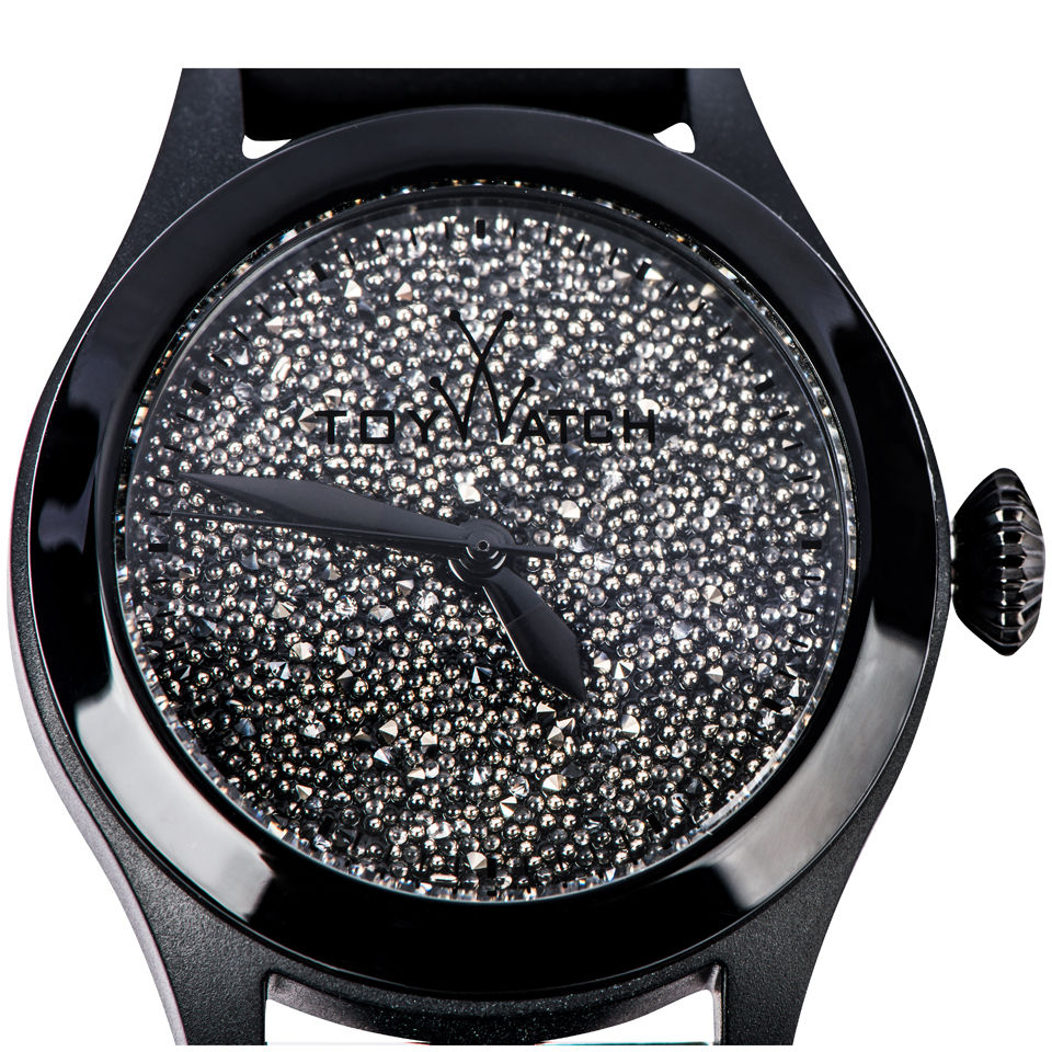 ToyWatch Glitter Swarovski Crystal Watch - Black