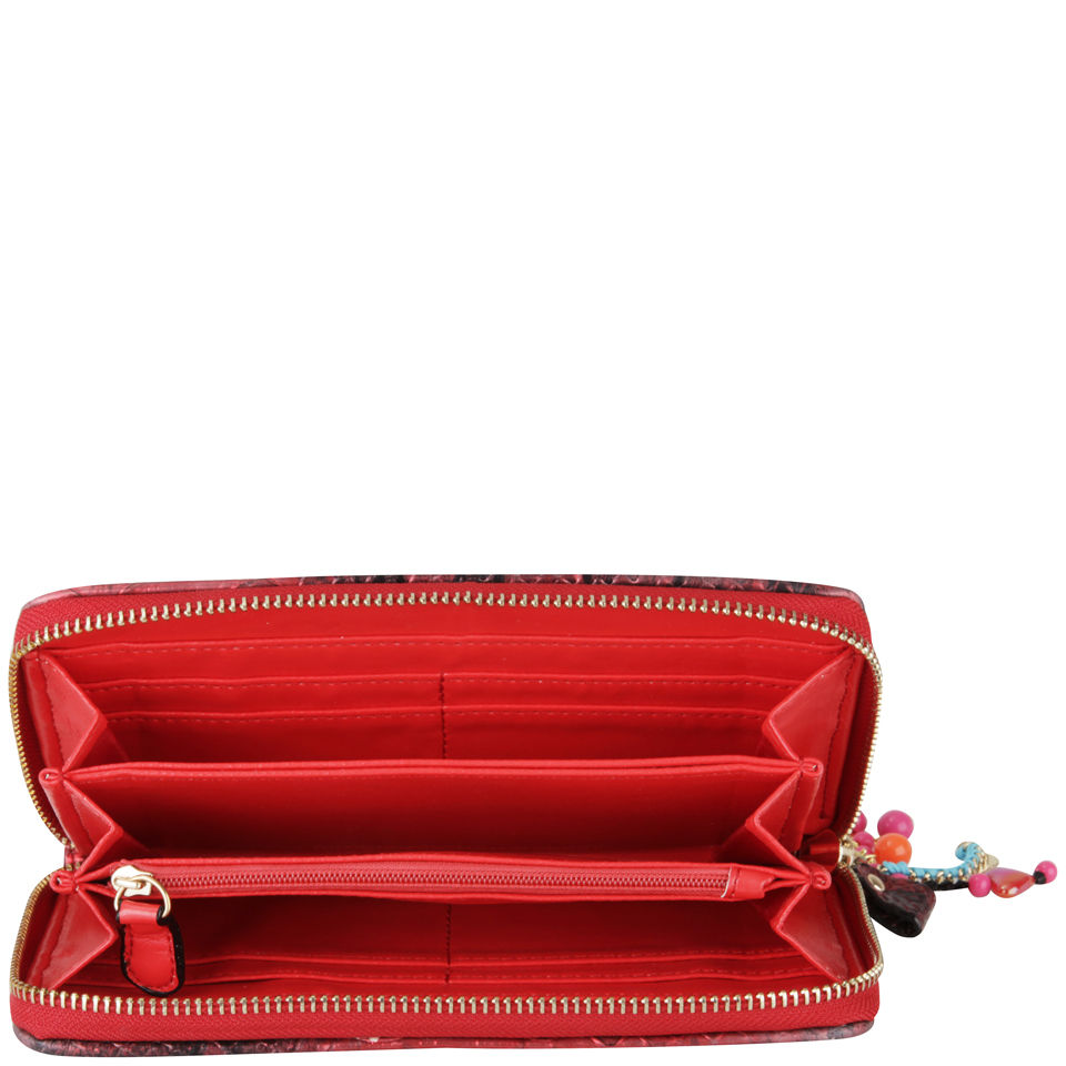 Paul's Boutique Lizzie Snake Trim Purse - Burgundy