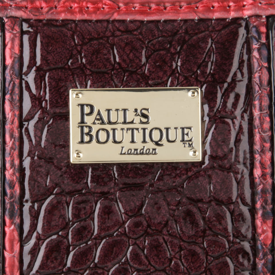 Paul's Boutique Lizzie Snake Trim Purse - Burgundy
